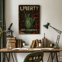 Liberty Hope In Concrete Poster
