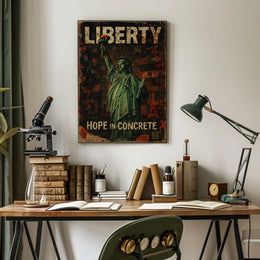 Liberty Hope In Concrete Poster
