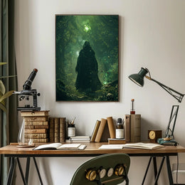 Mystical Forest Sorcerer Scene Fantasy or Mythology Poster PosterGoat