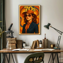 Retro 70s Fashion Vibe Pop Culture Poster