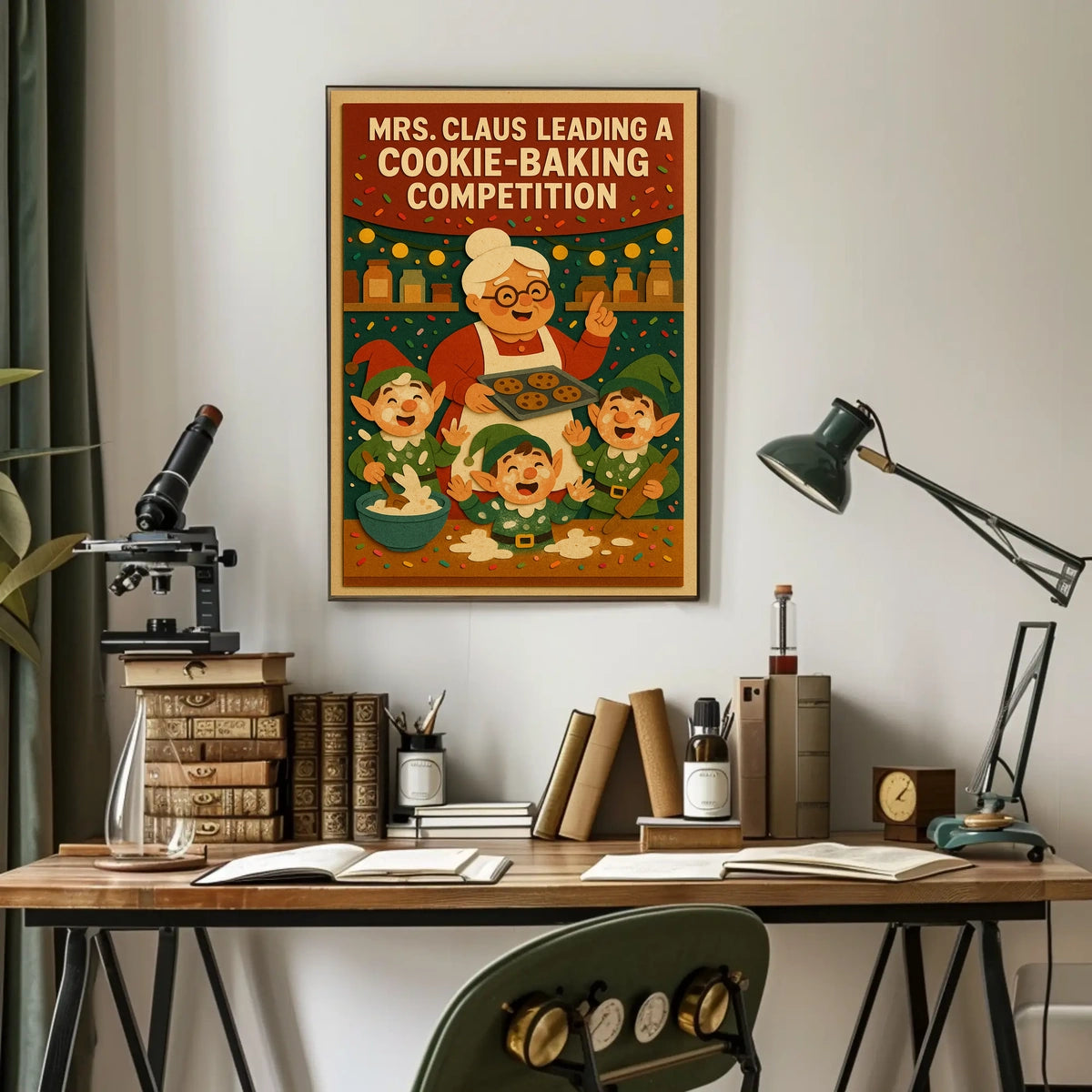 Mrs. Claus Cookie-Baking Competition Poster