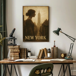 New York Silhouette Poster