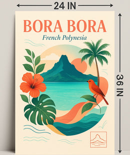 Bora Bora French Polynesia Poster PosterGoat