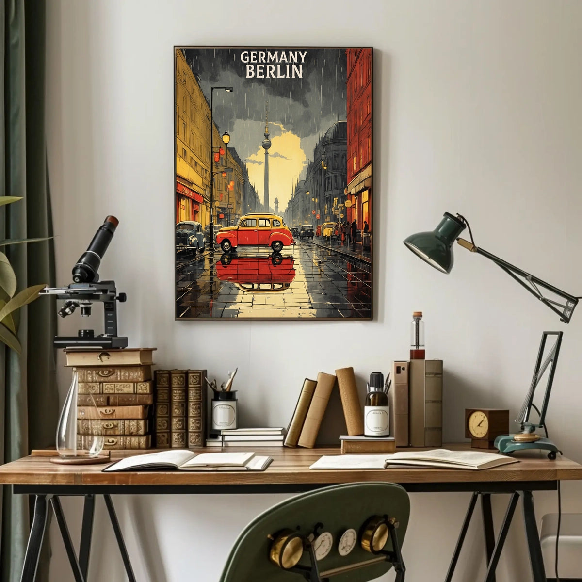 Berlin in the Rain Poster