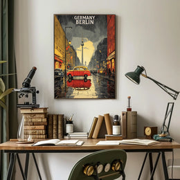 Berlin in the Rain Poster