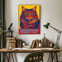 Norwegian Forest Cat Poster