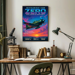 Mitsubishi A6M Zero Iconic Fighter of World War II Poster