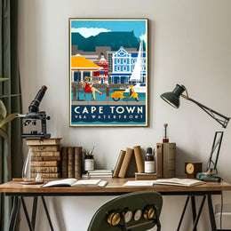 Cape Town V&A Waterfront Leisure Travel Poster PosterGoat