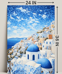 Santorini Serenity Poster