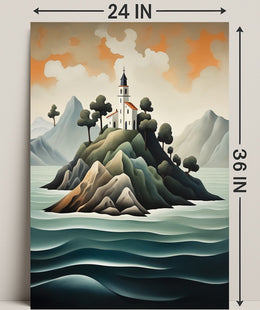 Island Sanctuary Poster PosterGoat