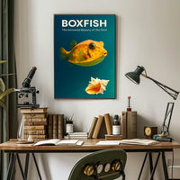 Boxfish The Armored Beauty of the Reef Poster