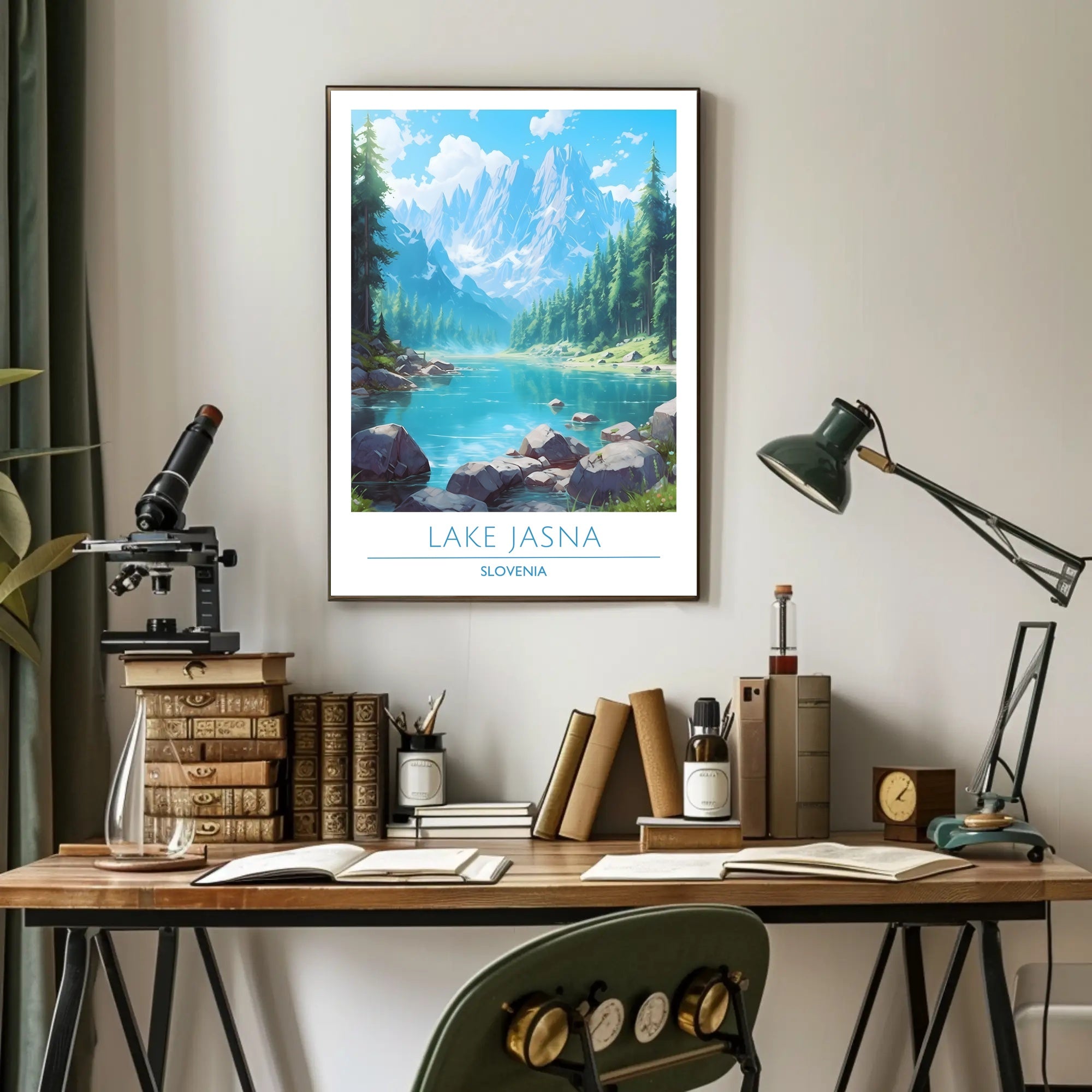 Serene Beauty of Lake Jasna Poster