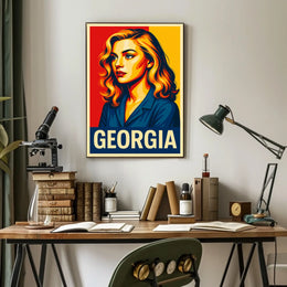Georgia Vibrant Portrait Poster
