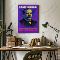 Grover Cleveland Pop Art Historical or Presidential Poster