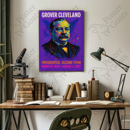 Grover Cleveland Pop Art Historical or Presidential Poster