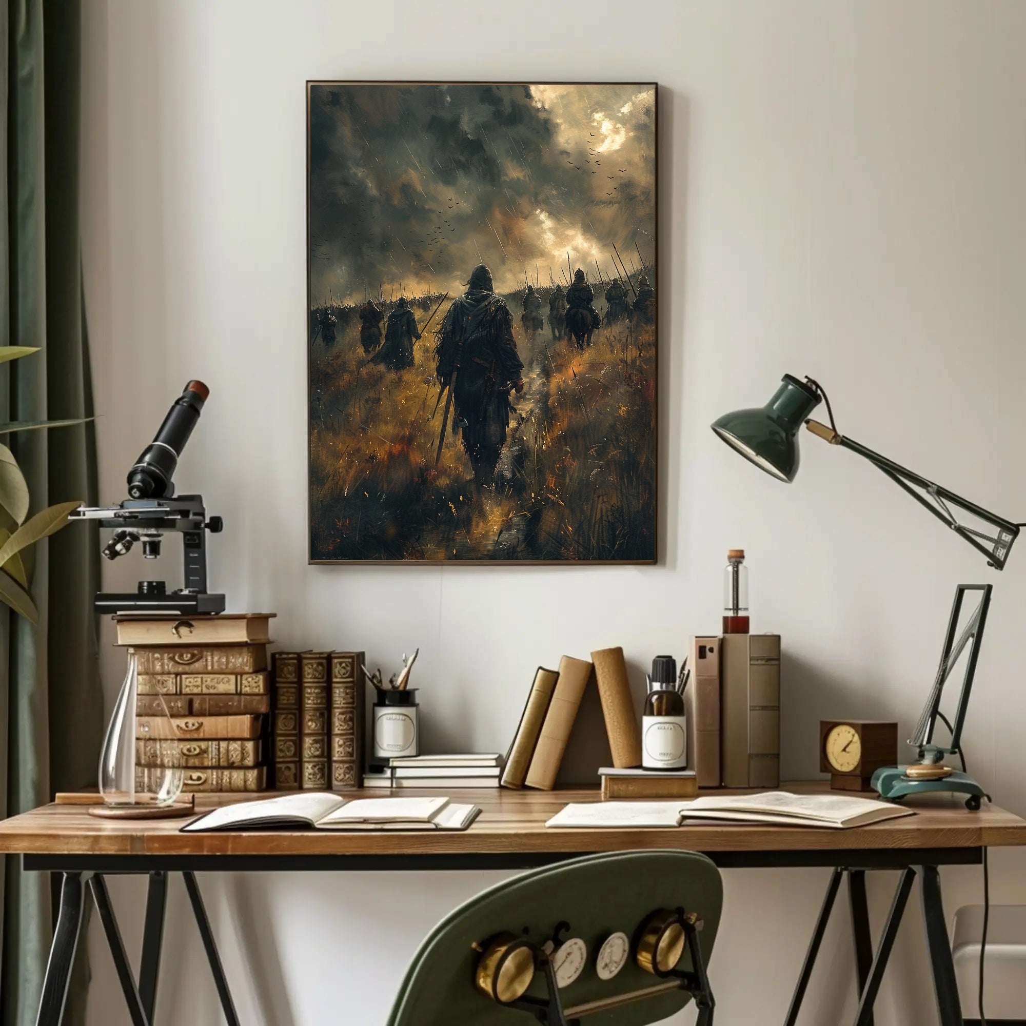 March Through the Storm Art Print Poster for Home Decor PosterGoat