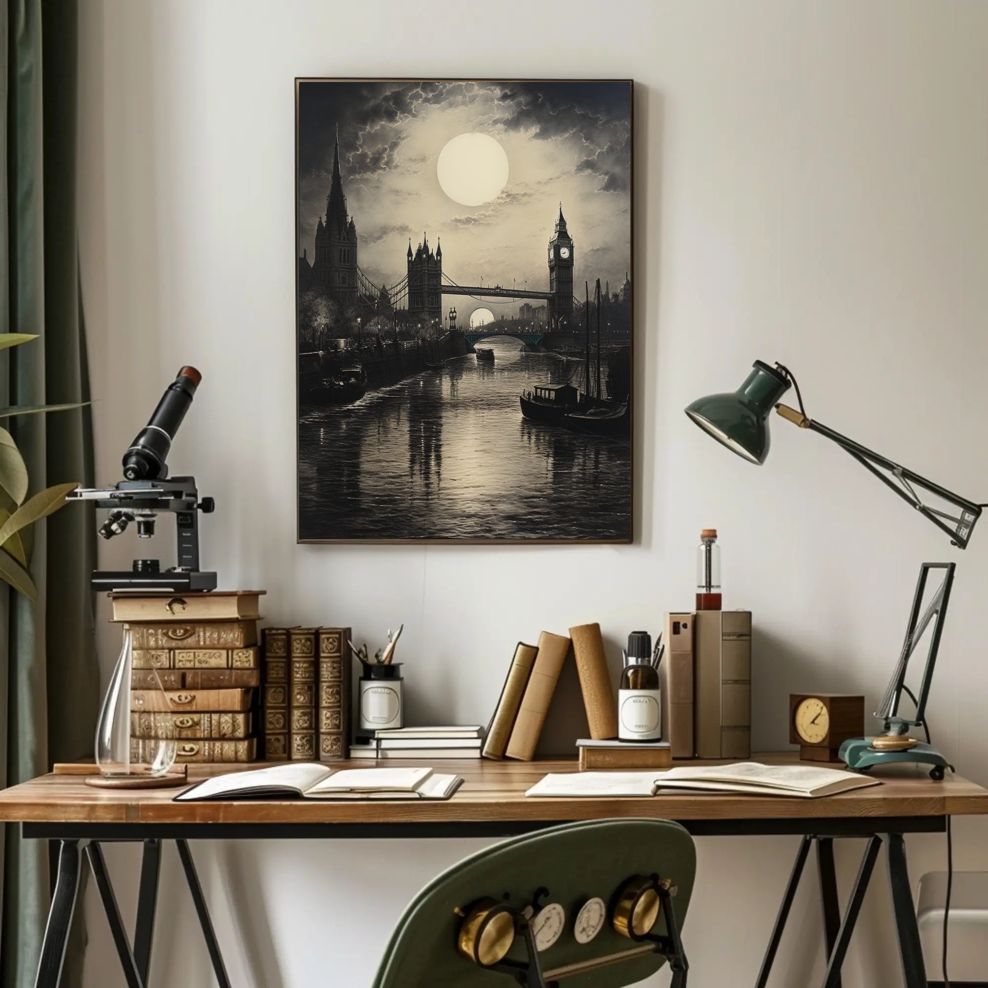 Moonlit London Poster