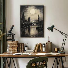 Moonlit London Poster