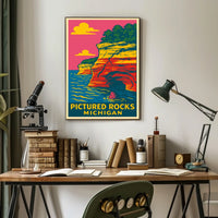 Pictured Rocks, Michigan Poster