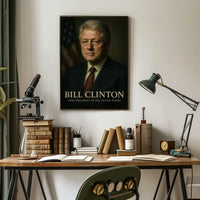 Bill Clinton 42Nd President Poster Museum Quality Wall Art