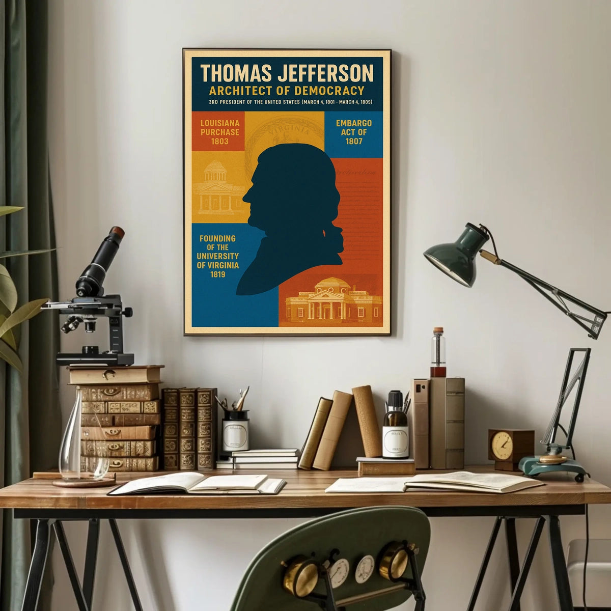 Thomas Jefferson 3rd President Poster