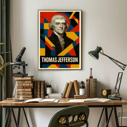 Thomas Jefferson 3rd President of the United States Abstract Pop Poster