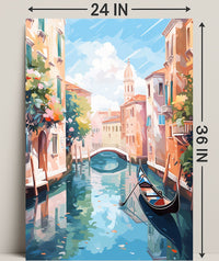 Venetian Canal Serenity Poster