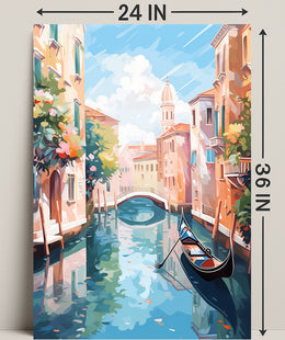 Venetian Canal Serenity Poster