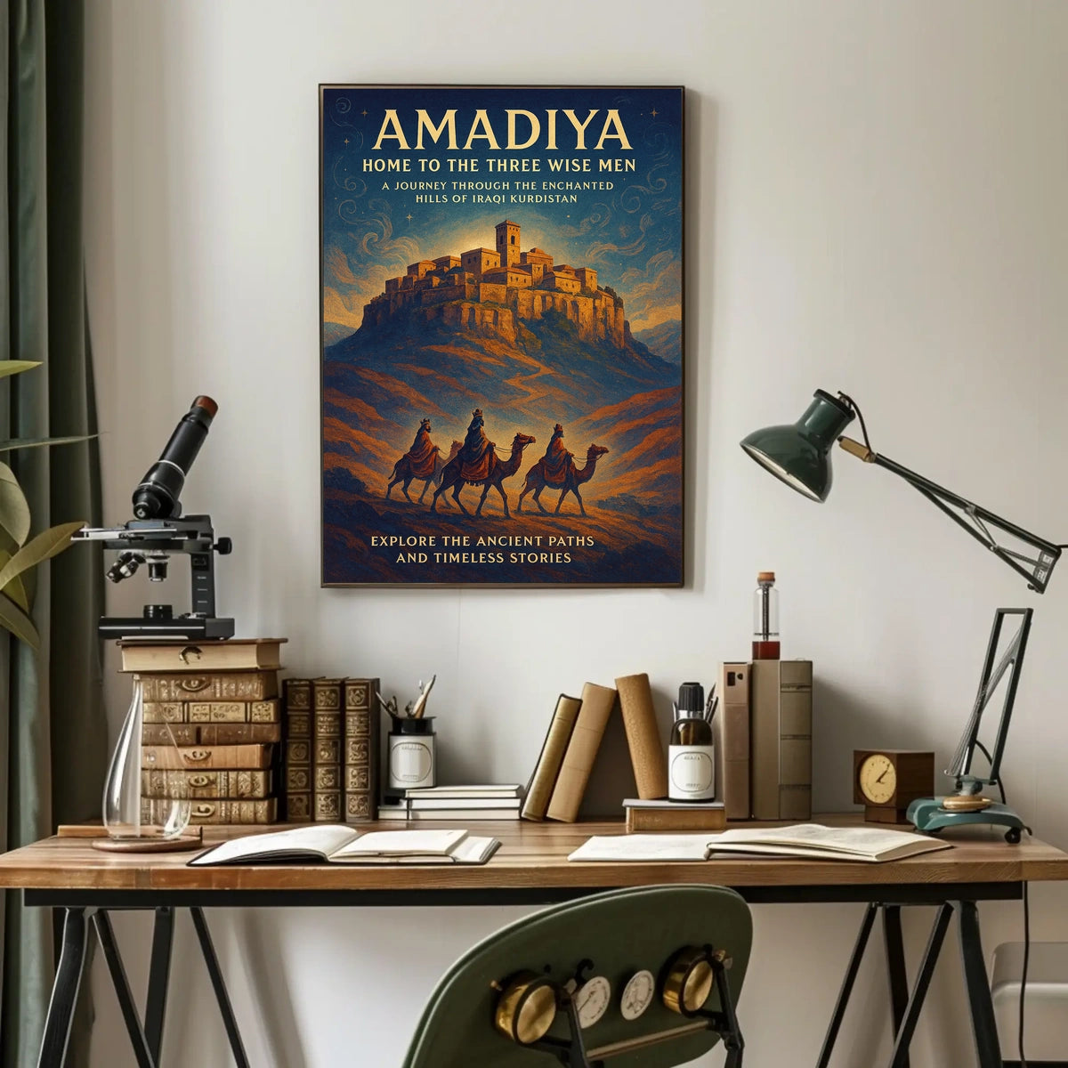 Amadiya Home to the Three Wise Men Poster