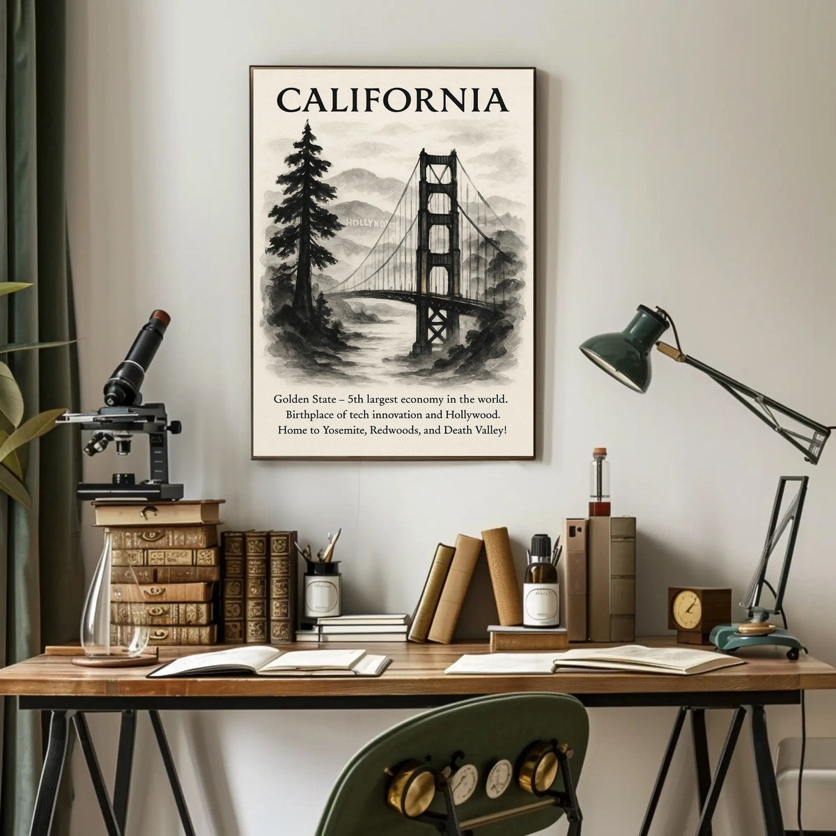 California The Golden State Poster