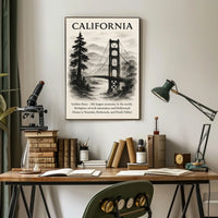 California The Golden State Poster