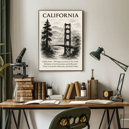 California The Golden State Poster