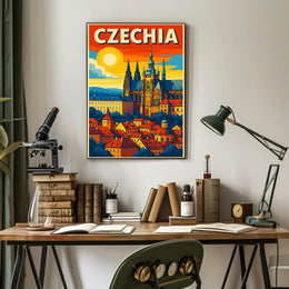 Czechia Travel Poster