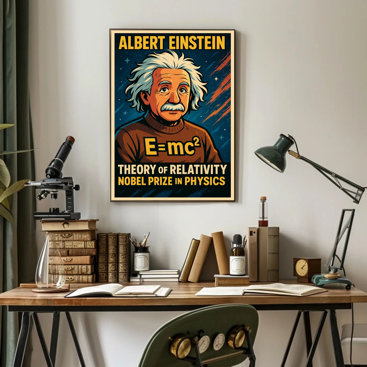 Albert Einstein Theory Of Relativity Poster