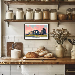 Stonehenge Modern Illustration Cultural or Heritage Poster