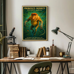 Proboscis Monkey Natures Marvel Poster