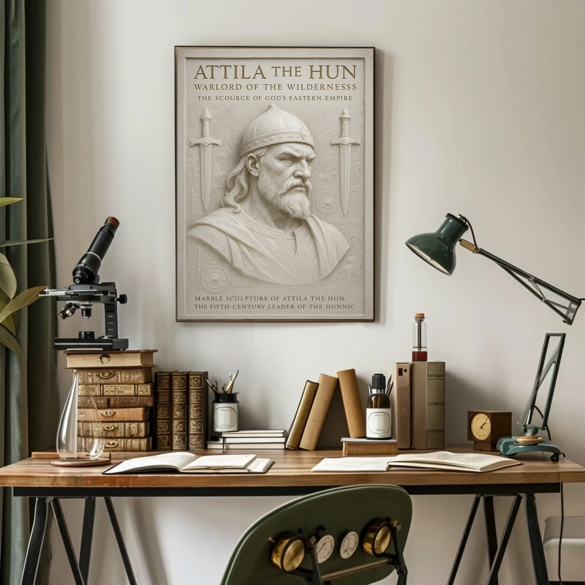 Attila the Hun Warlord of the Wilderness Poster