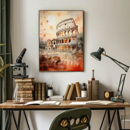 Rome Colosseum Grandeur Travel Poster