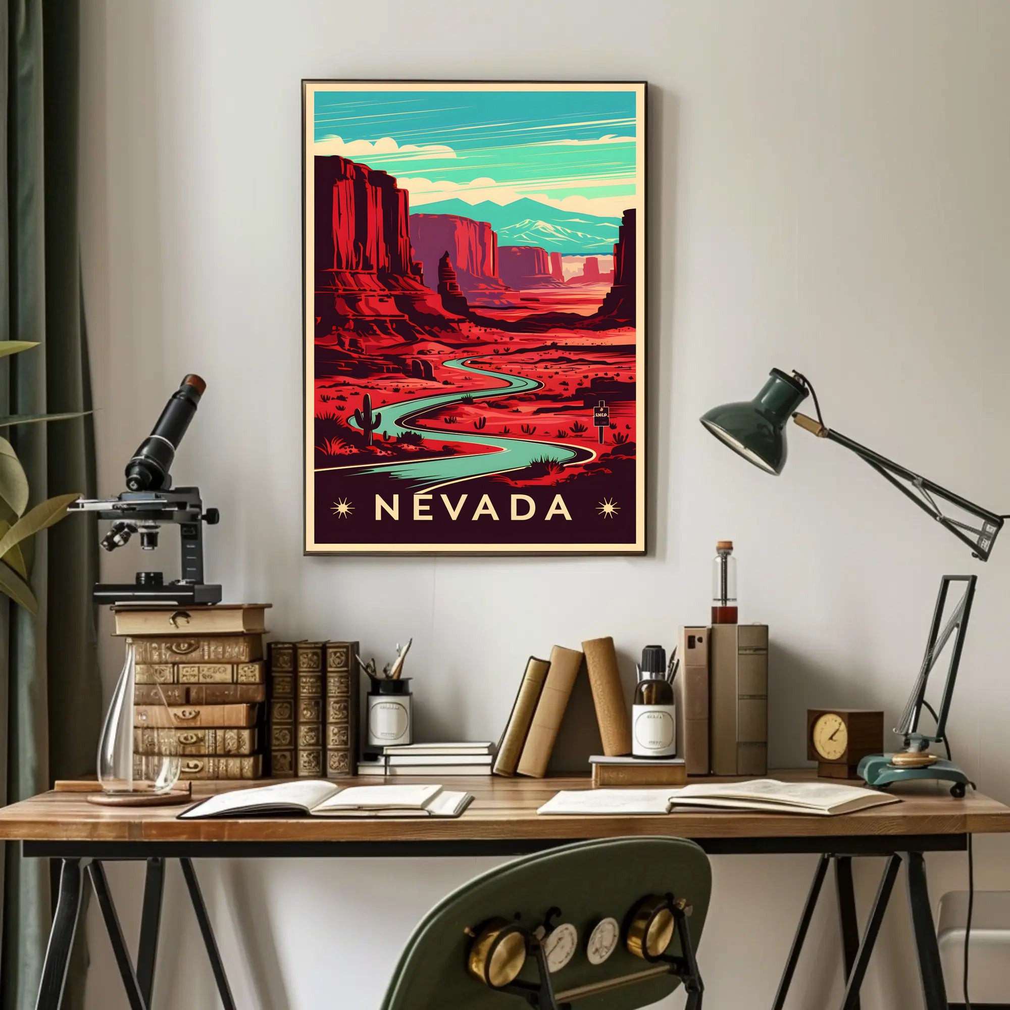 Nevada Desert Landscape Poster