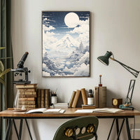 Serene Mount Fuji Landscape Art Print - Cultural or Heritage Poster