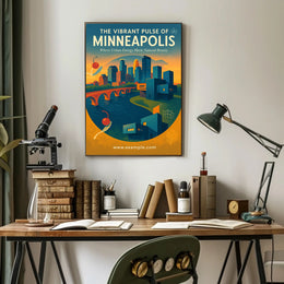 The Vibrant Pulse of Minneapolis Poster PosterGoat