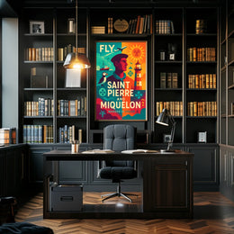 Fly to Saint Pierre and Miquelon Poster