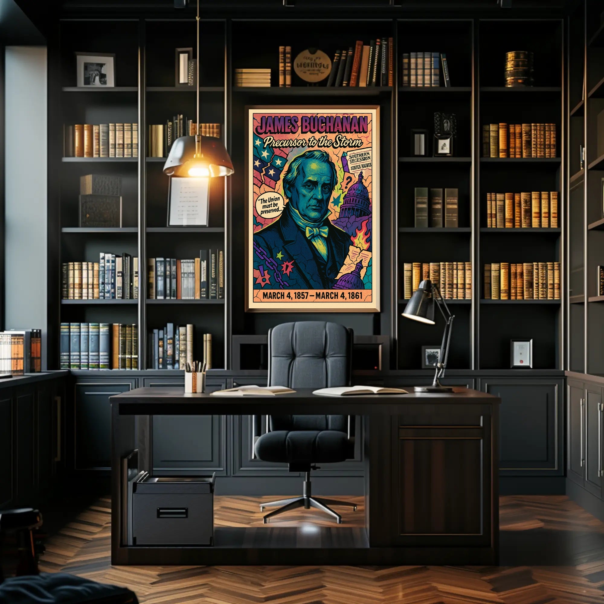 James Buchanan Precursor to the Storm Poster PosterGoat