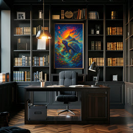 Galapagos Islands Wildlife Adventure Poster: Surreal Art