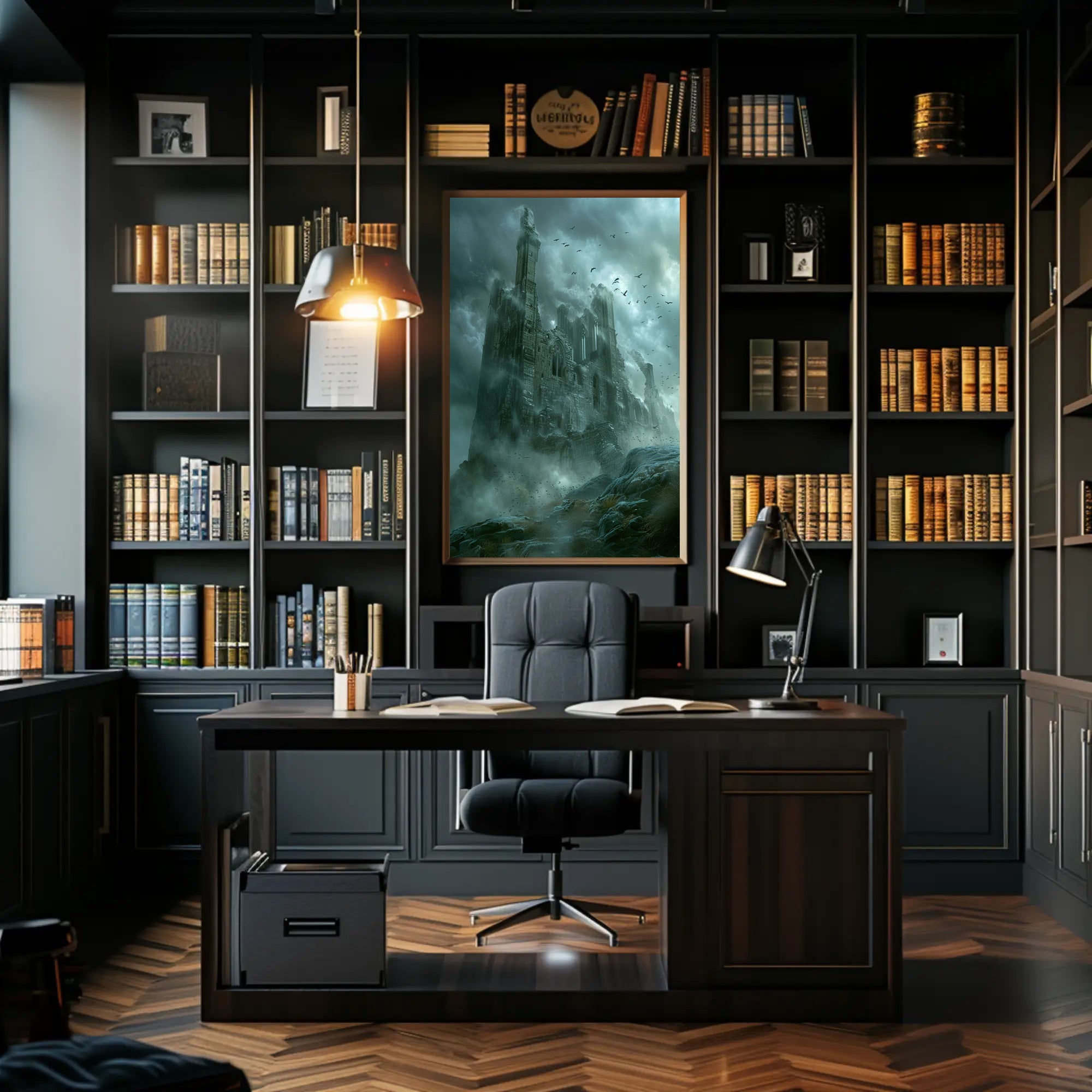 Haunting Gothic Castle Fantasy or Mythology Poster PosterGoat