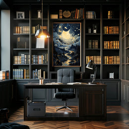 Celestial Nightscape Poster PosterGoat