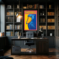 Shoebill Illustration Poster