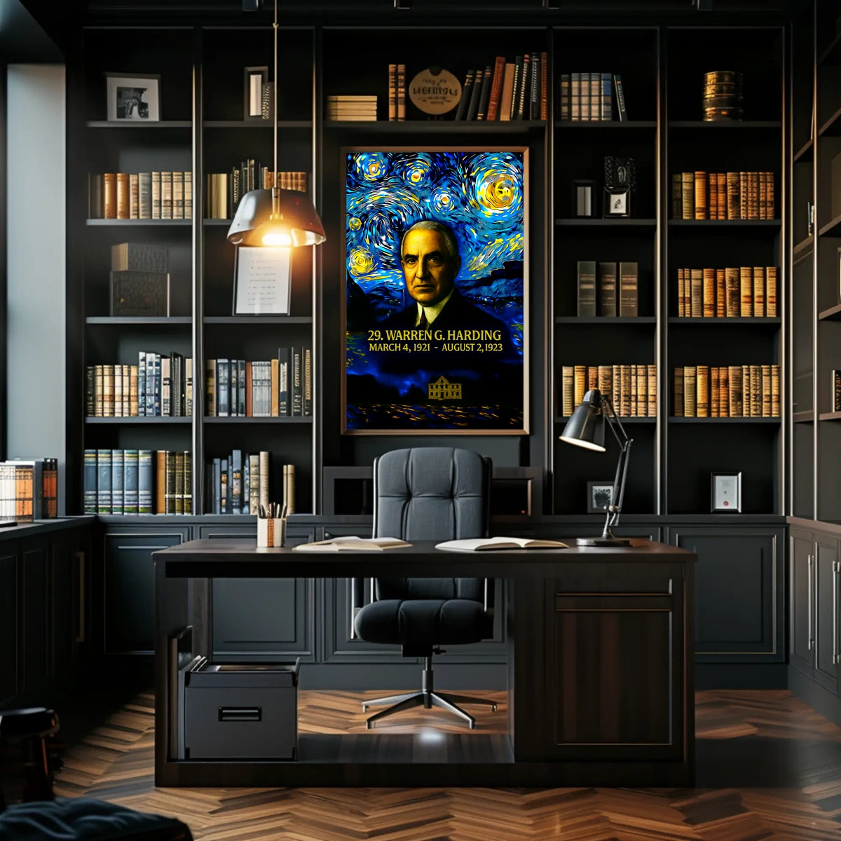 Warren G. Harding 29th President of the United States Presidential Masterpiece Series Poster