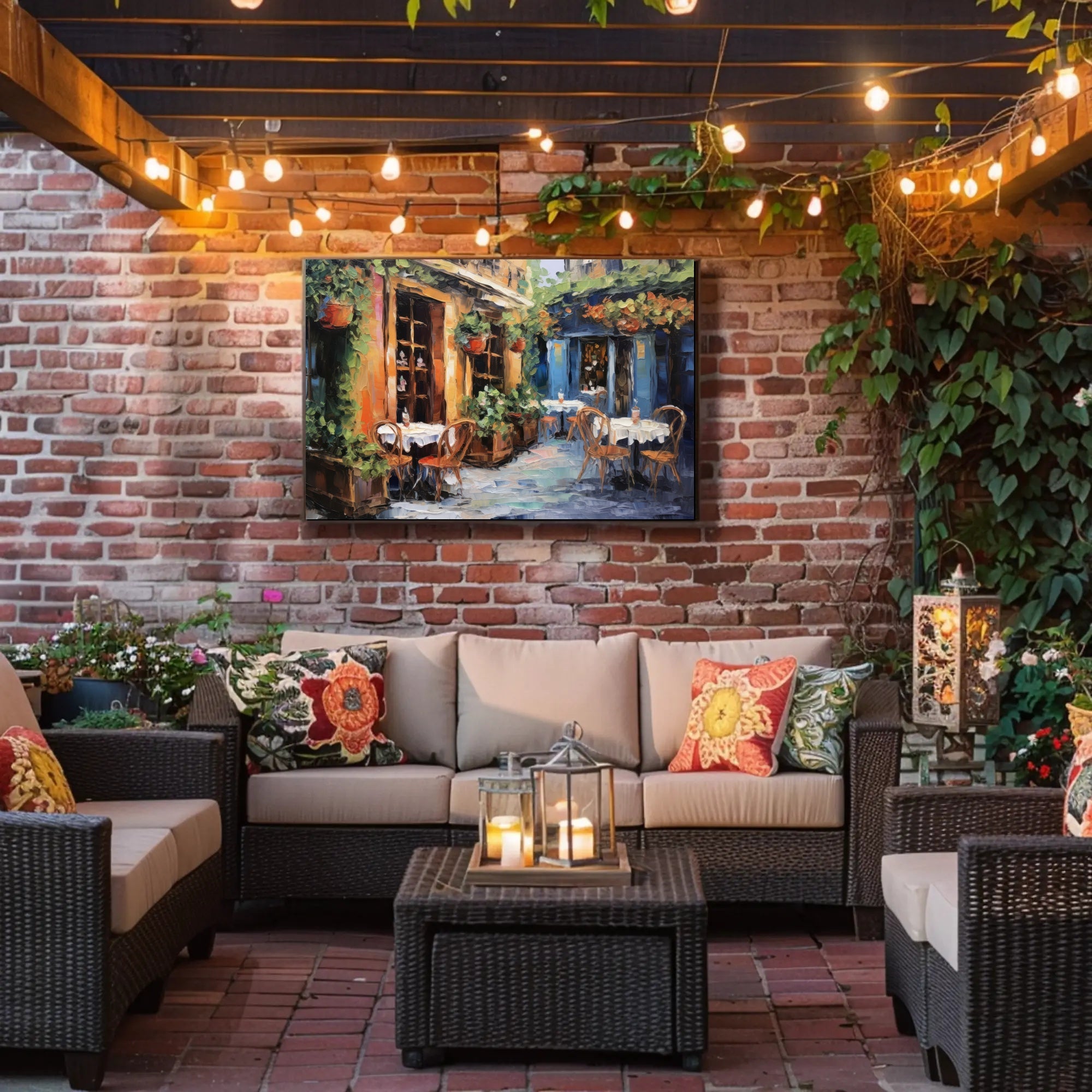 Charming Café Corner Poster