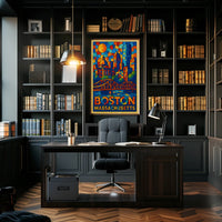 Boston in Vibrant Colors Poster